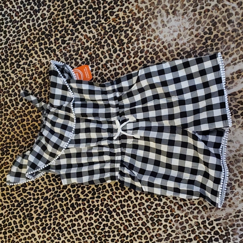 Girl's Buffalo Check Romper